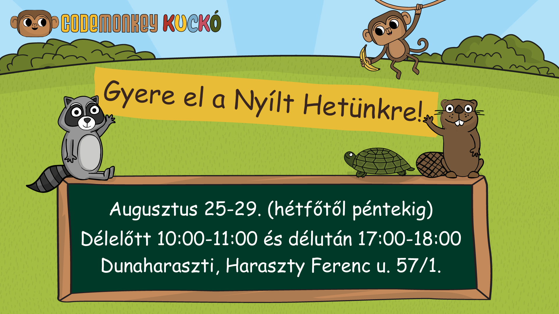 Szeretettel Várunk a CodeMonkey Kuckó Ingyenes Nyílt Hetén!